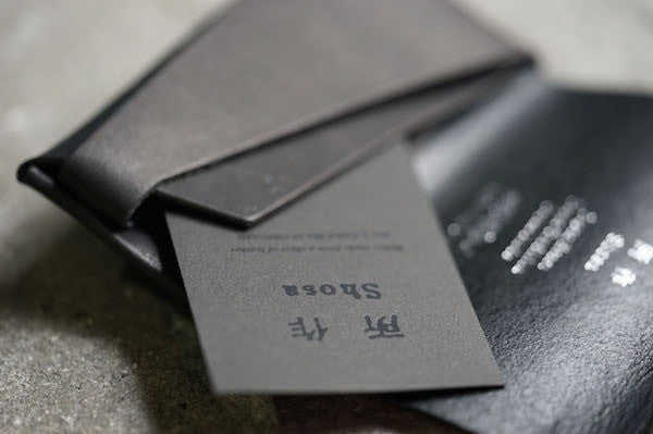 No,No,Yes! -shosa- Limited Card Case (Bridle Black x Matt Film)