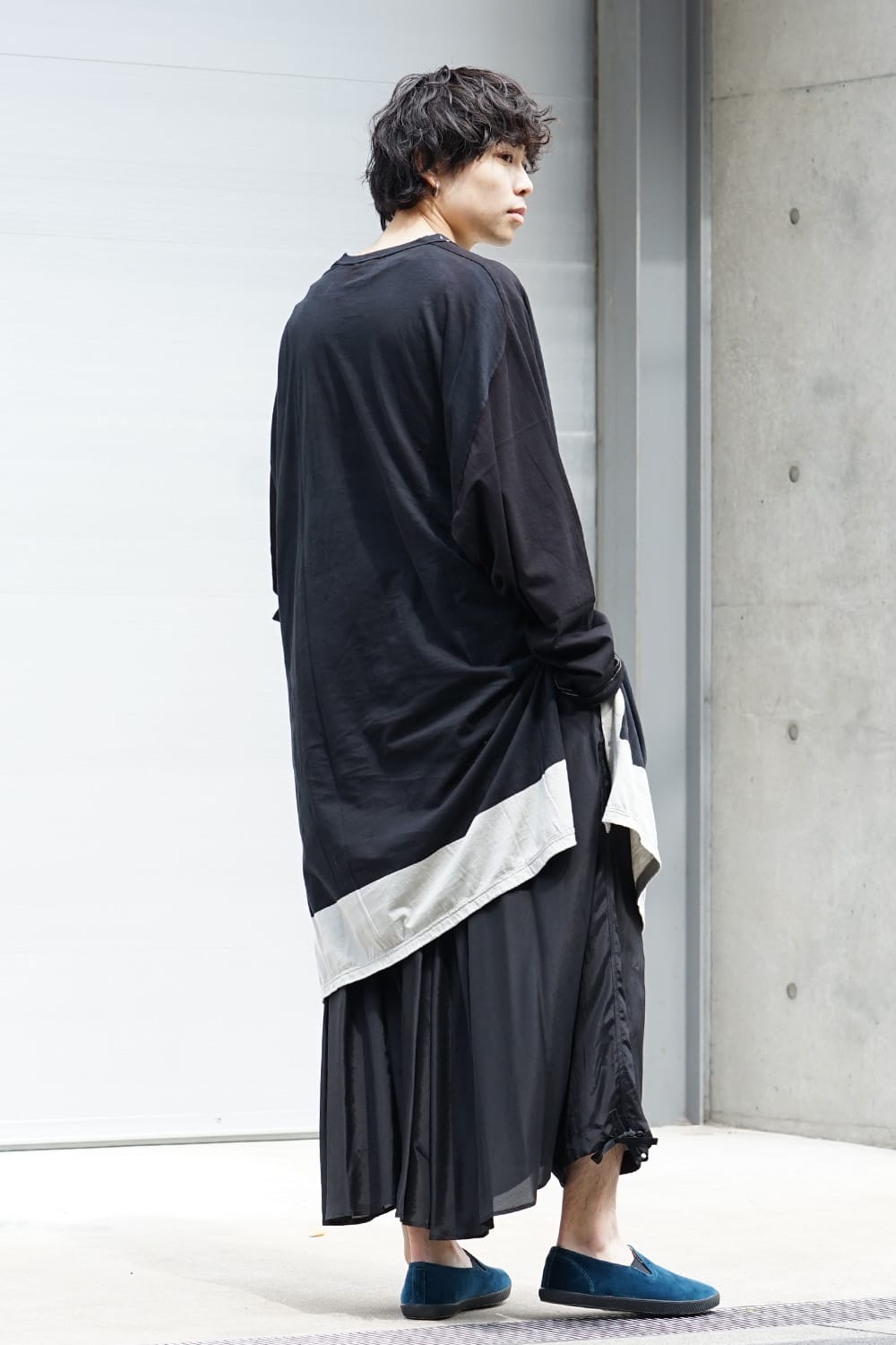 Rayon Cotton Poplin W-sarrouel KARASU Pants 