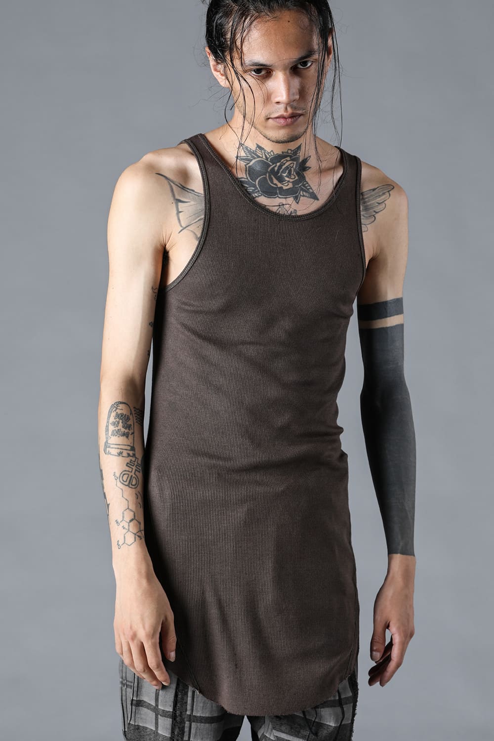 Cotton x Rayon Ribbed Tank Top