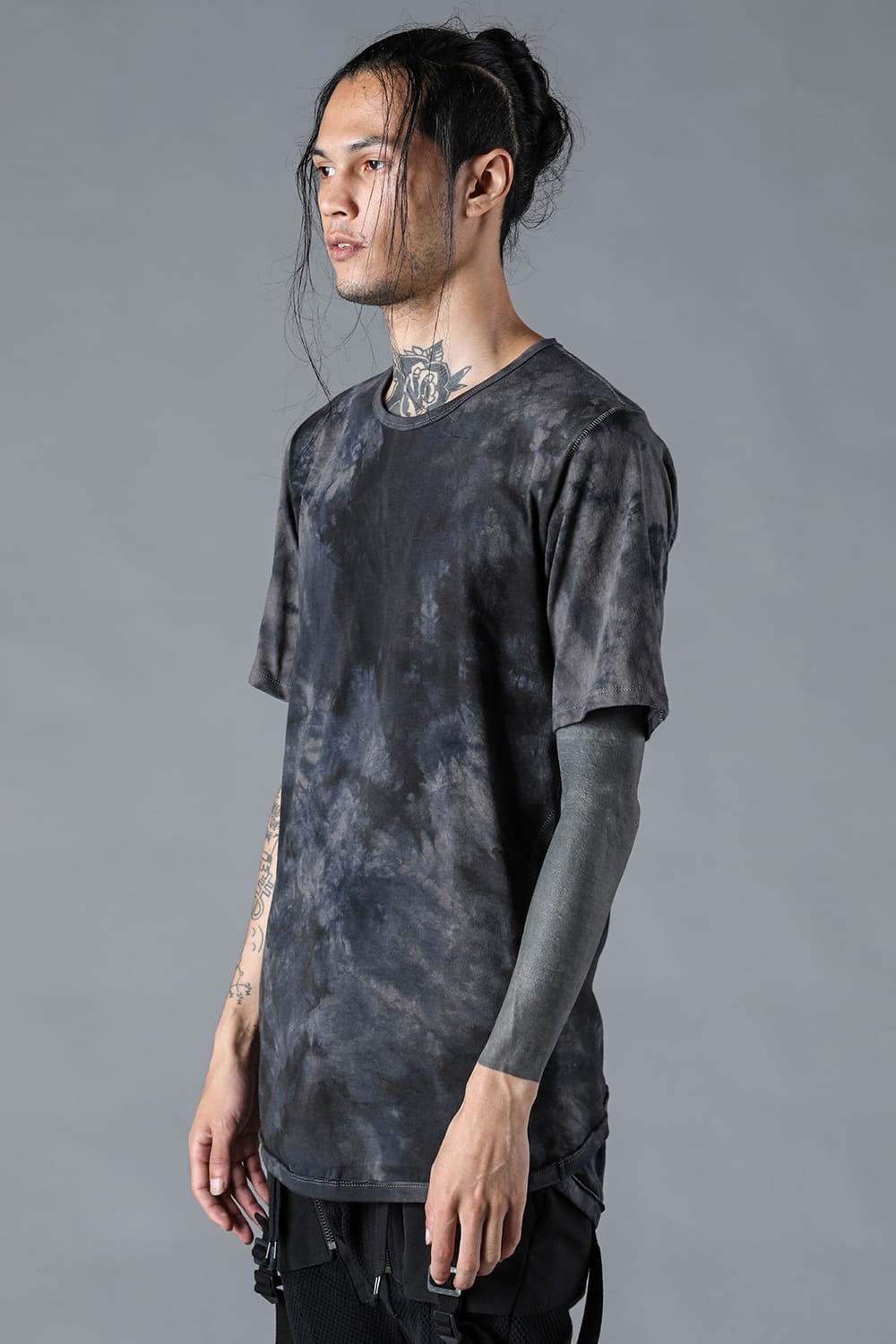 ムラ染め30/-ソフトコットンジャージーTシャツ