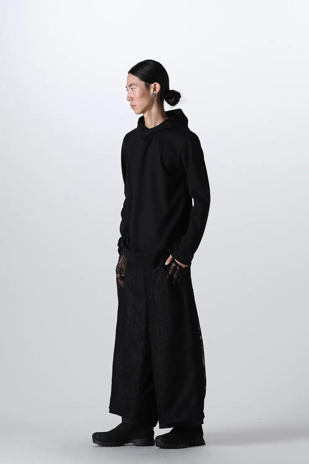 Lace Layered Wide Pants