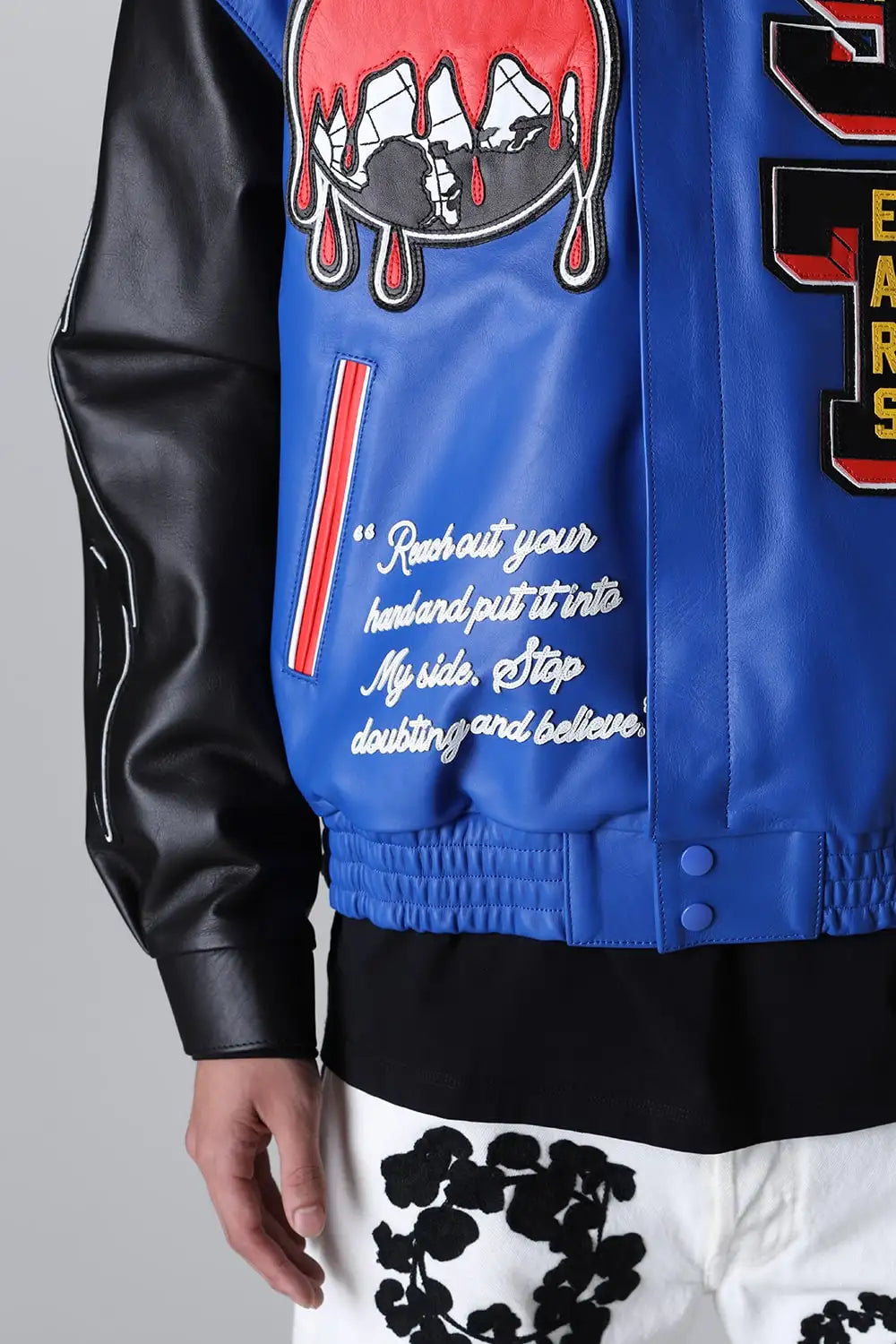 DENIM TEARS × SAINT Mxxxxxx HOLY GRAIL Varsity Jacket