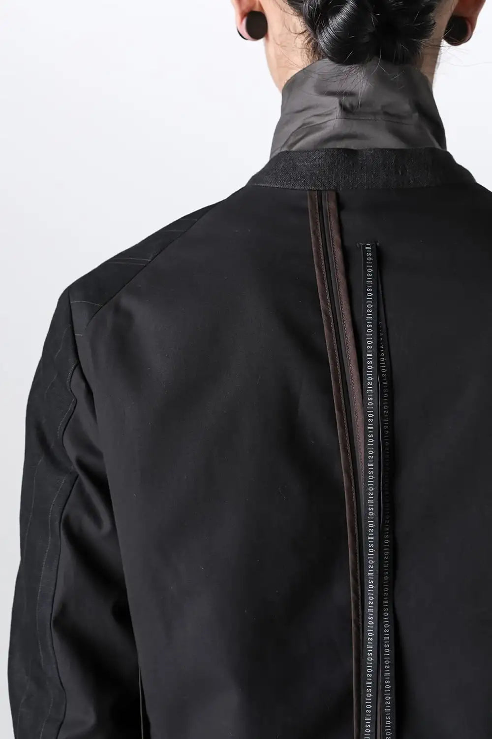 ジャケット コットン リネン ストライプ