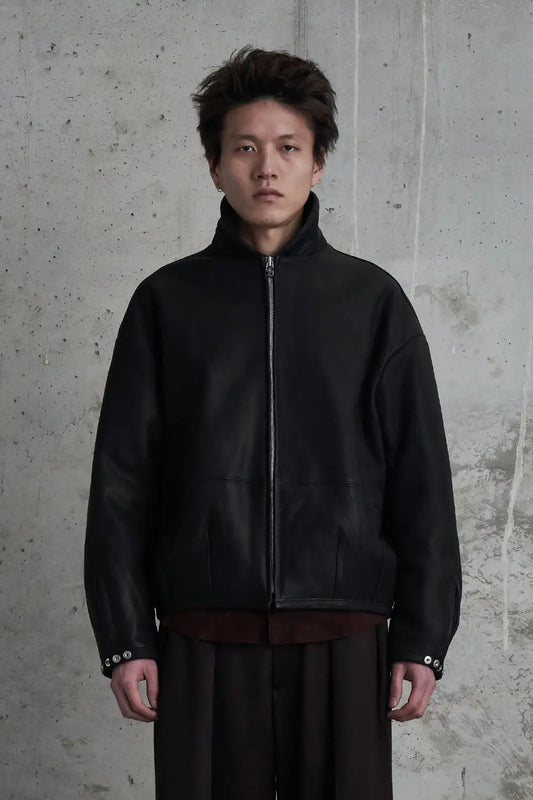 Padded Leather Blouson