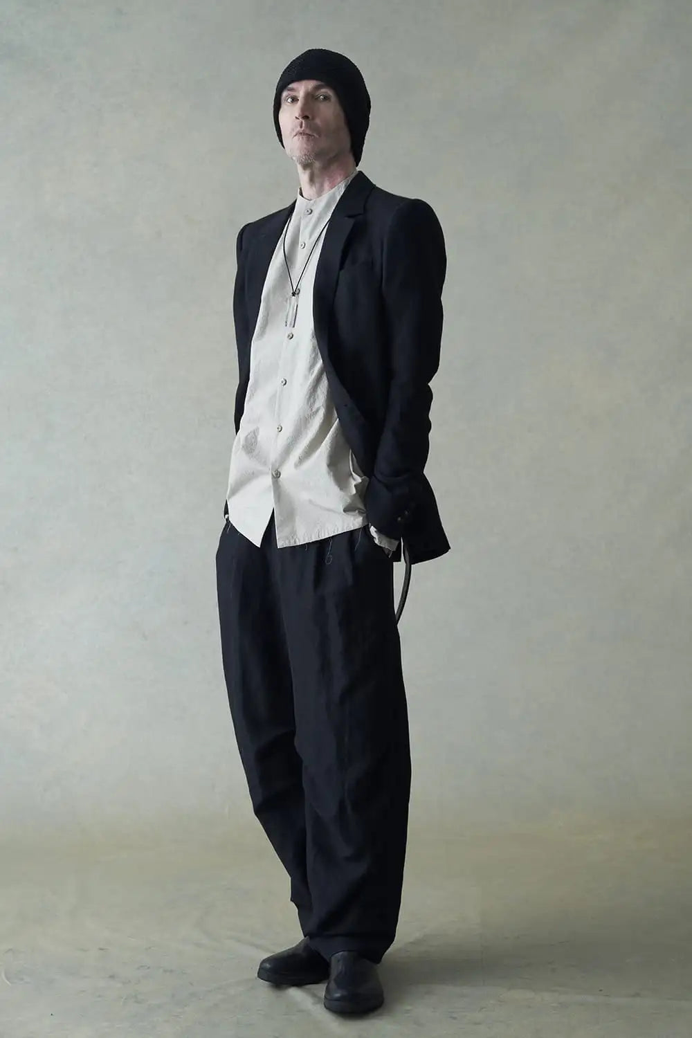 Baggy pants wool / linen