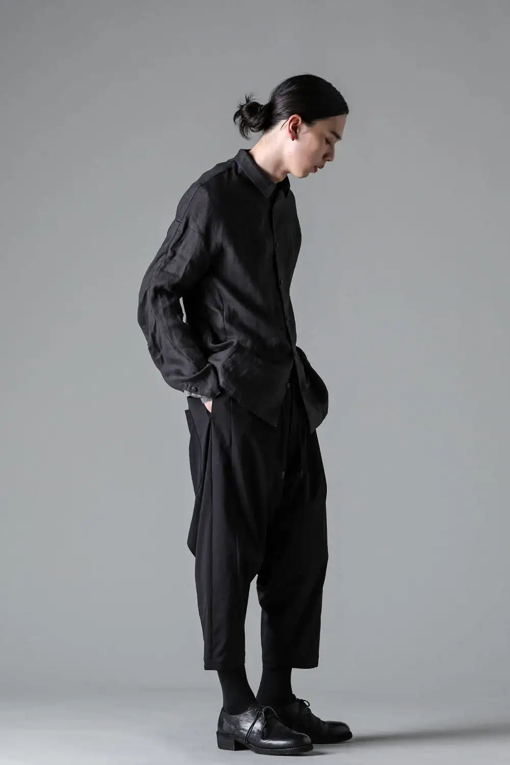 シャツ ルーズフィット ヘンプ Charcoal