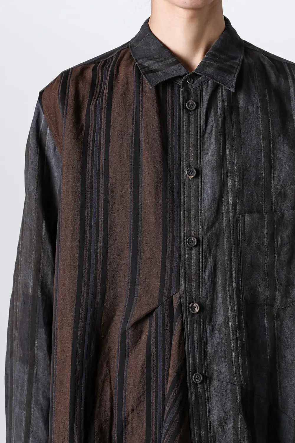 Asymmetic Paneled Shirt