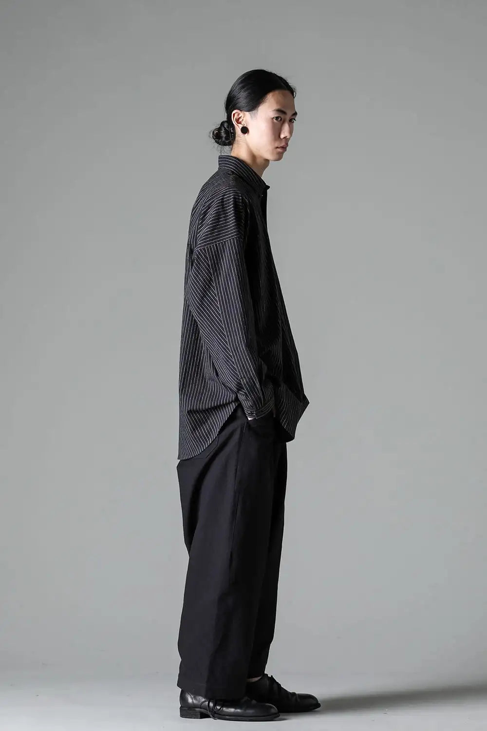 TROUSERS#80 Coarse Dense Twill Black