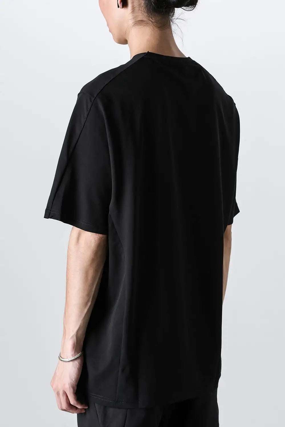 Short sleeve high twist jersey Black