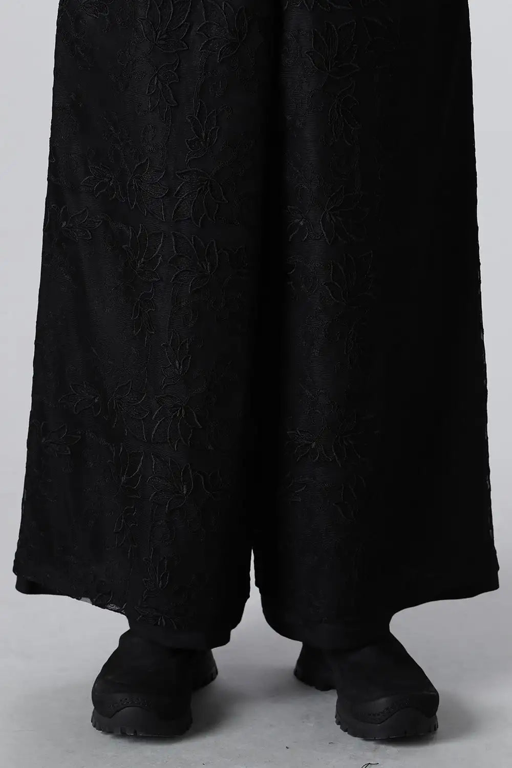 Lace Layered Wide Pants