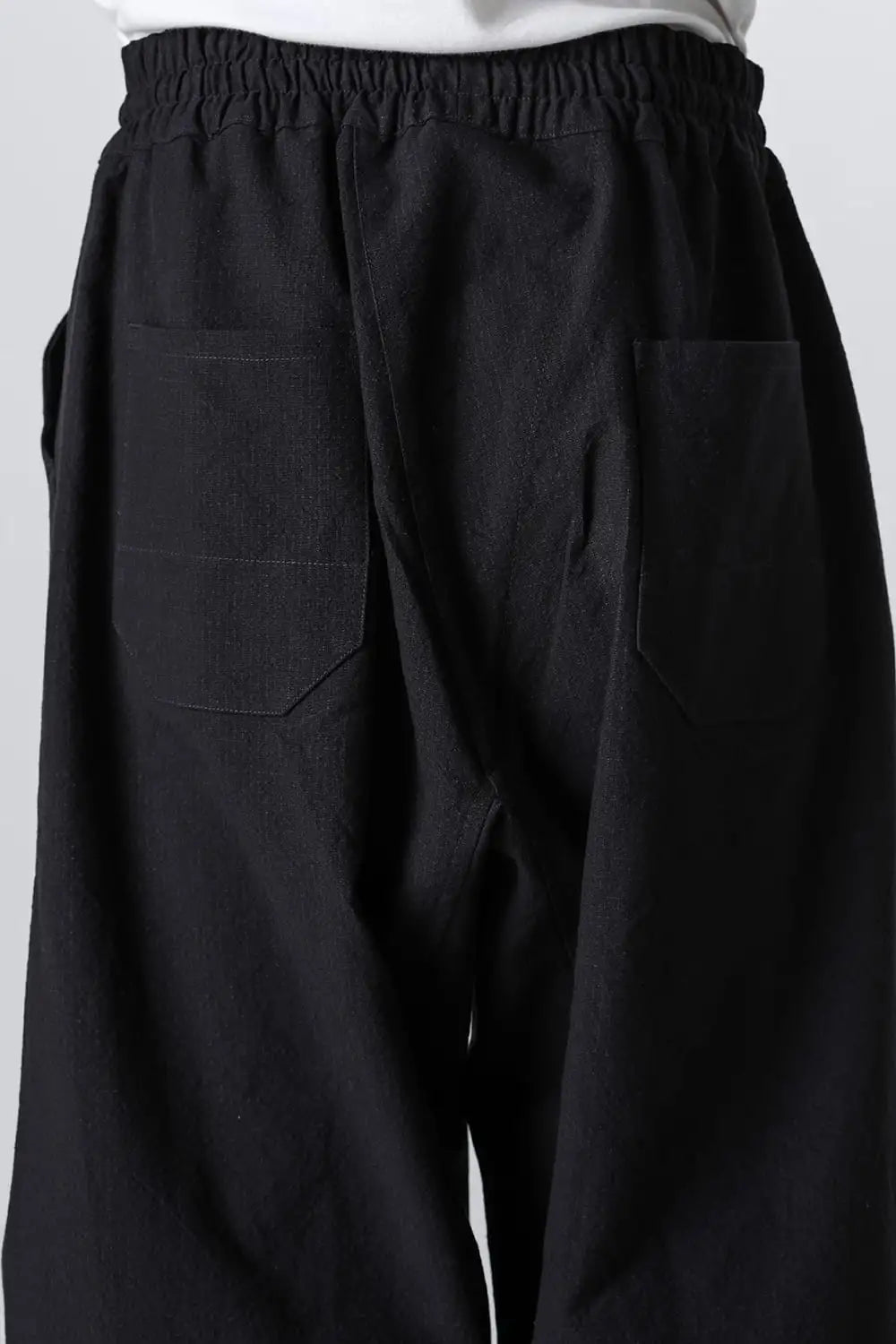 TROUSERS#80 Coarse Dense Twill Black