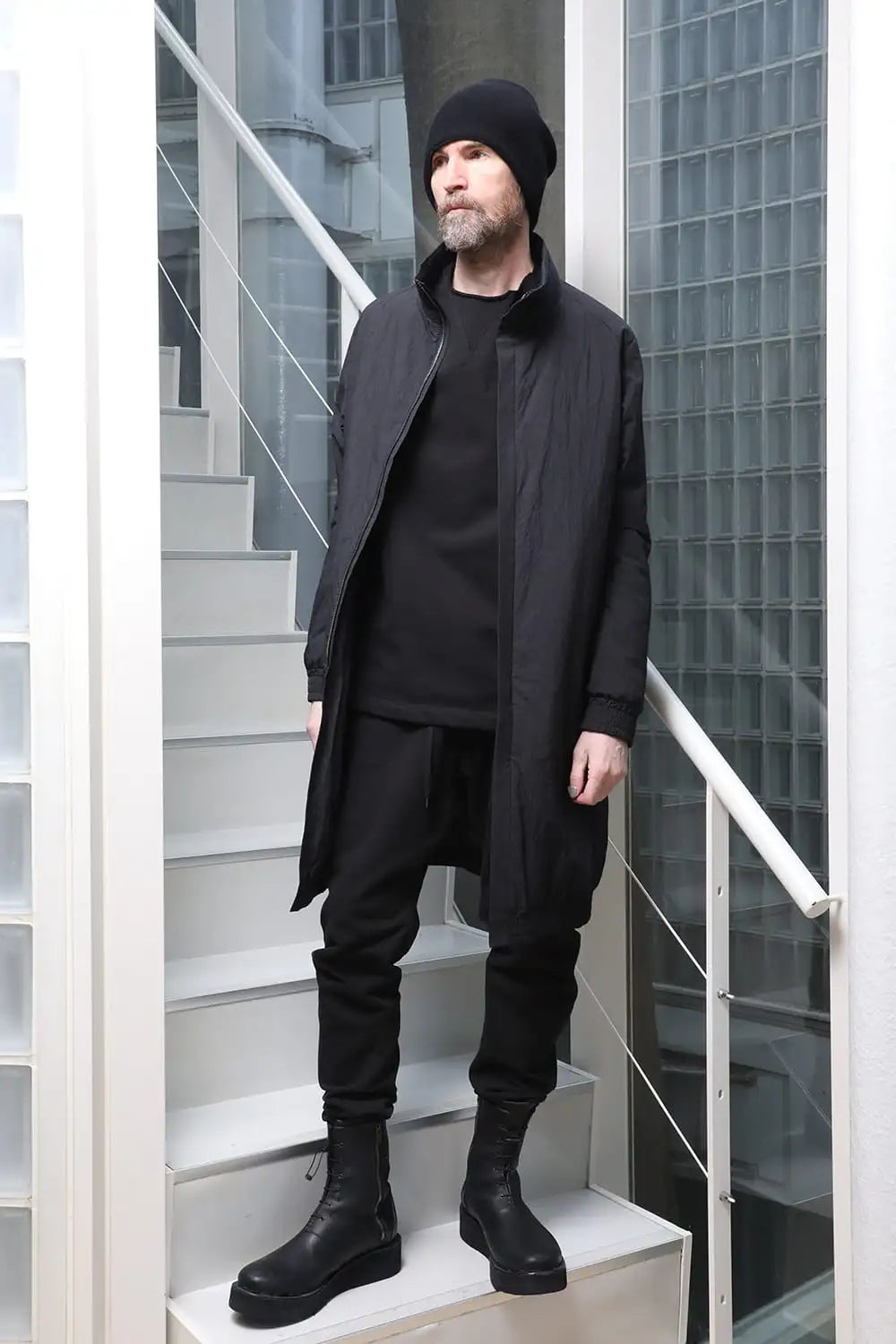 Nylon coat Shrink cotton / nylon Black