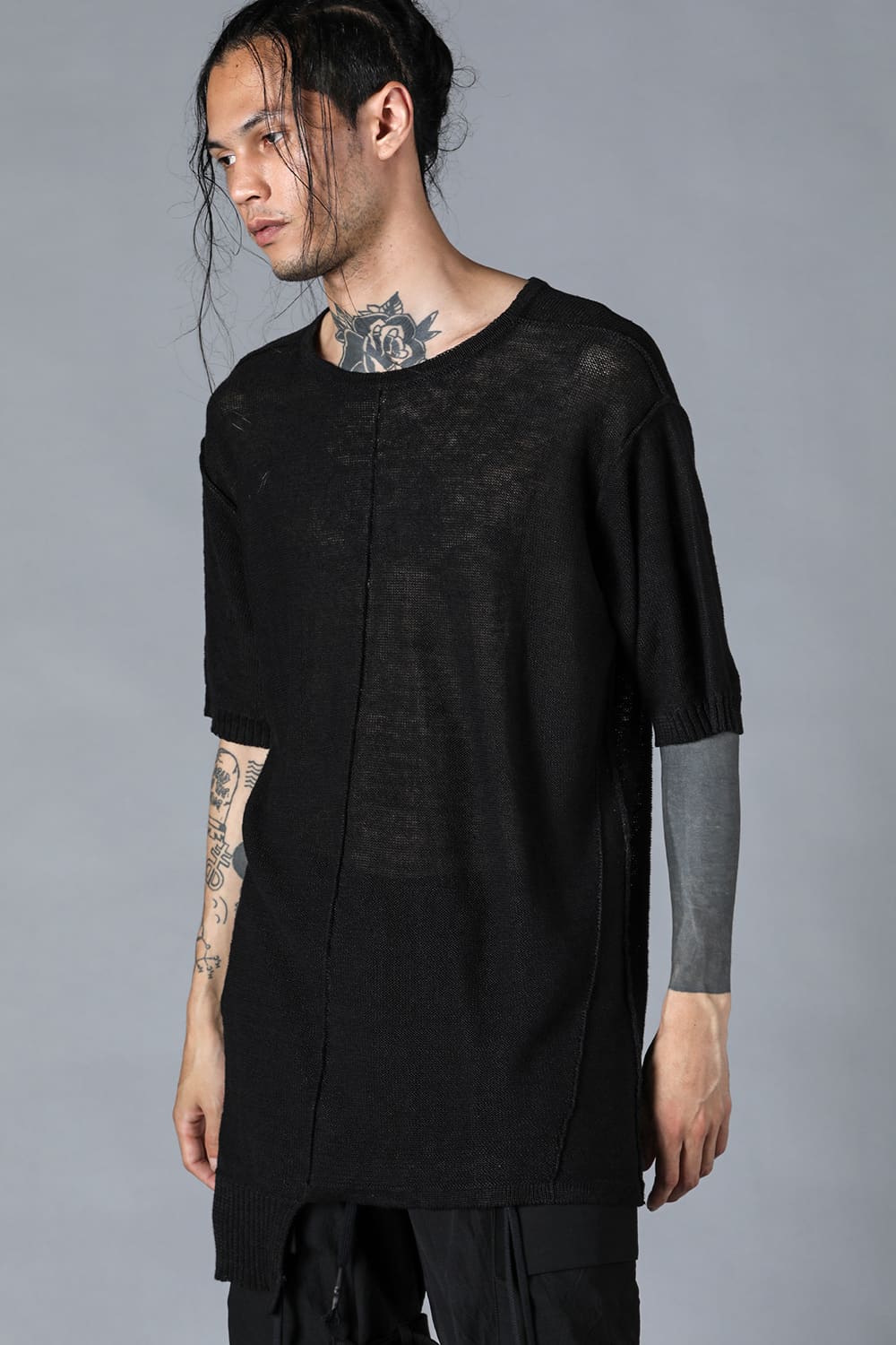 リネンニットTシャツ