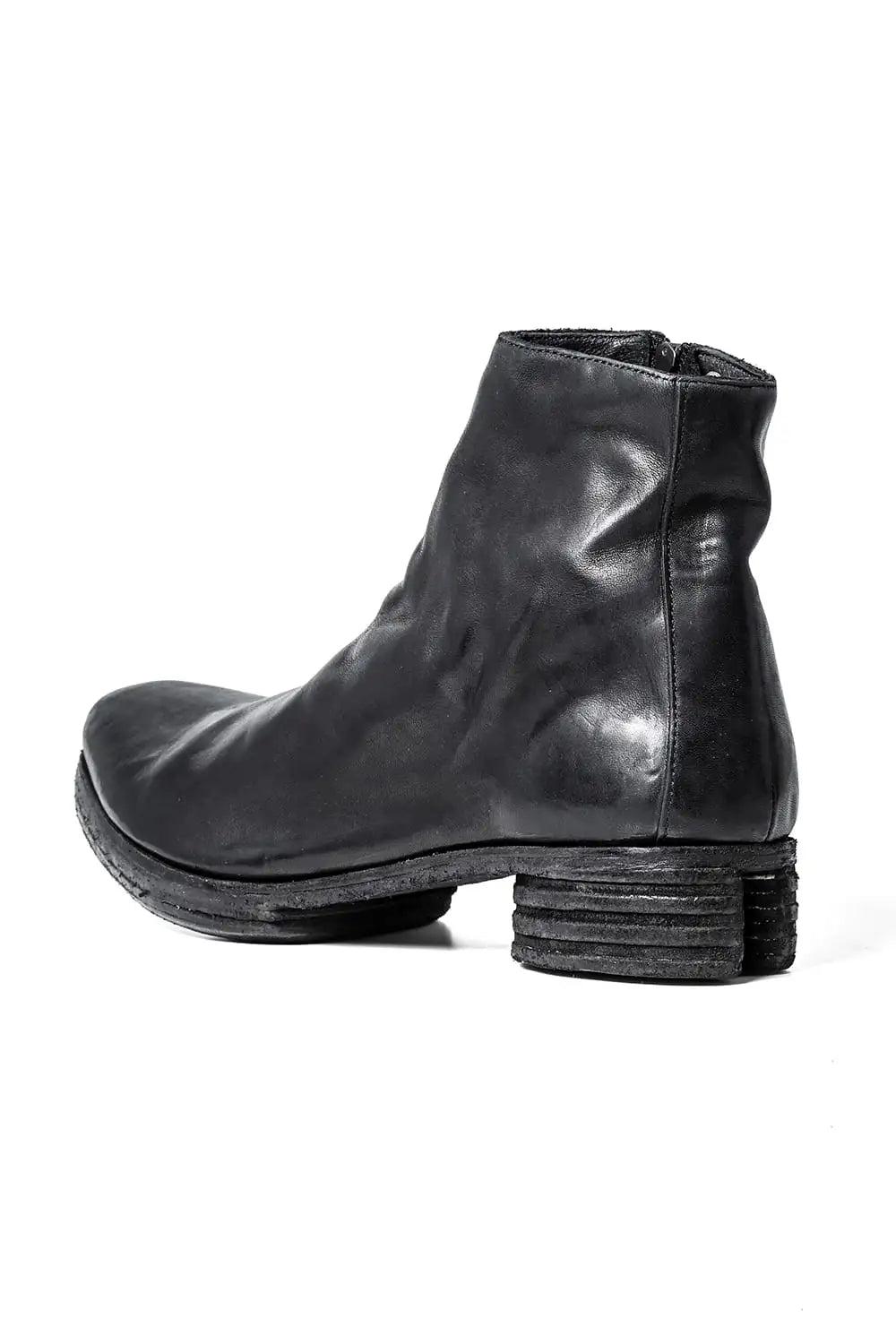 incarnation × DEVOA Boots Horse leather garment dyed Black