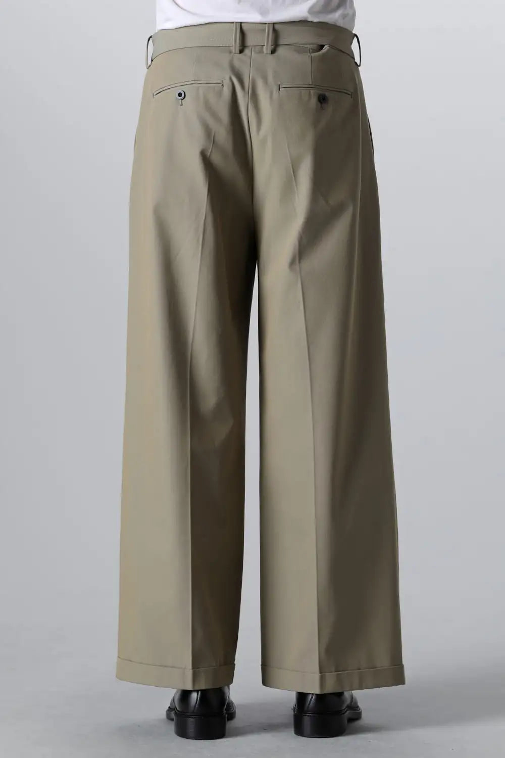 Belted Buggy Trousers  Khaki