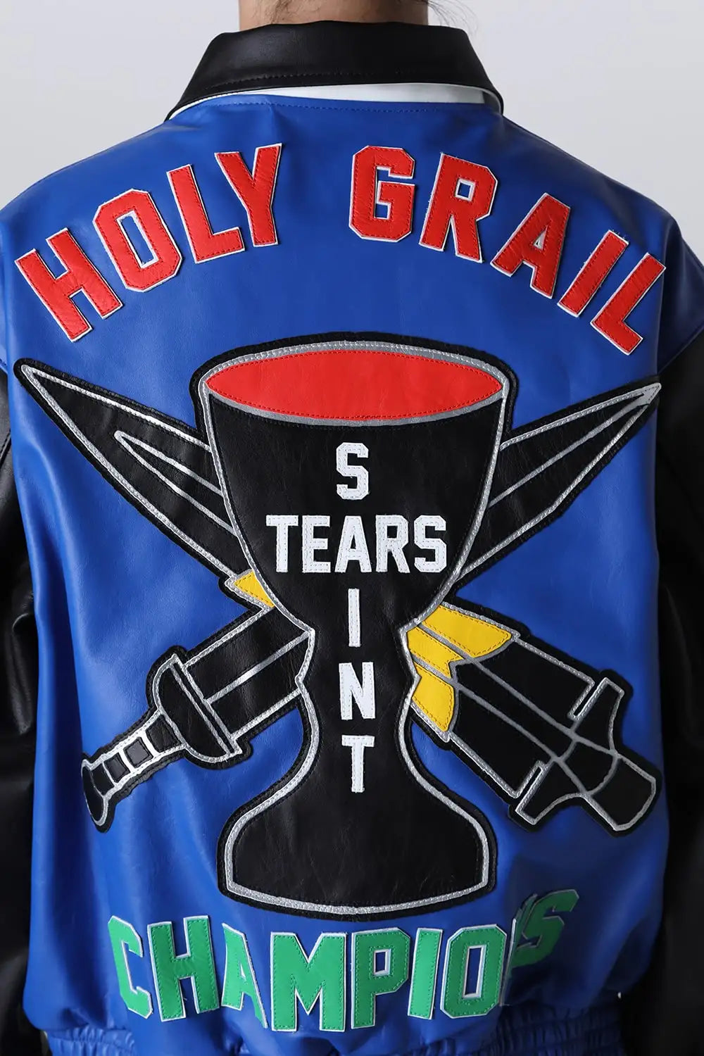 DENIM TEARS × SAINT Mxxxxxx HOLY GRAIL Varsity Jacket