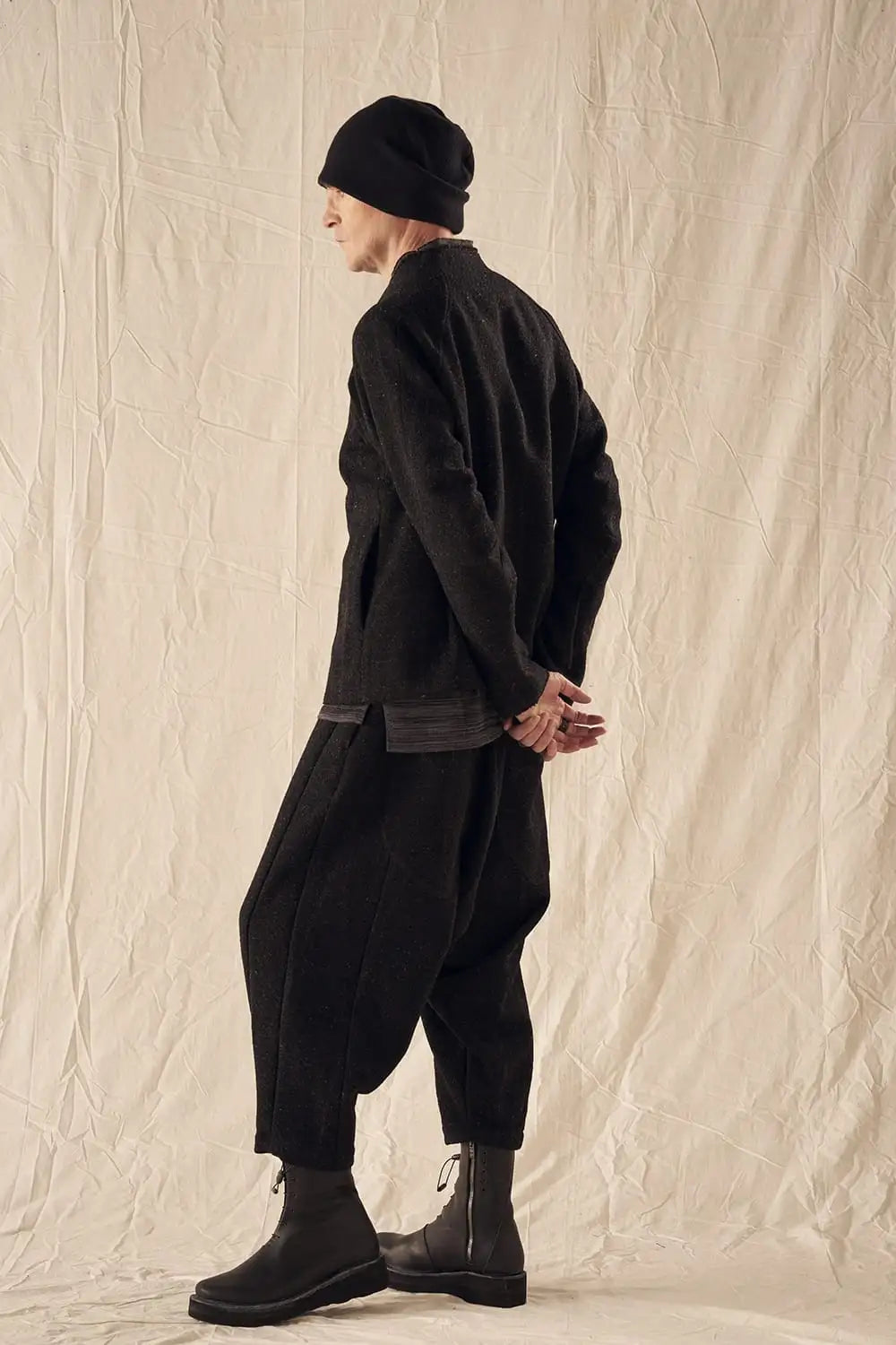 Relaxed pants Shetland wool