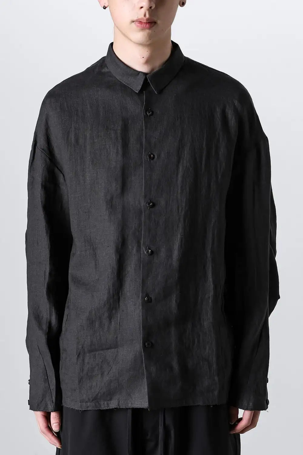シャツ ルーズフィット ヘンプ Charcoal