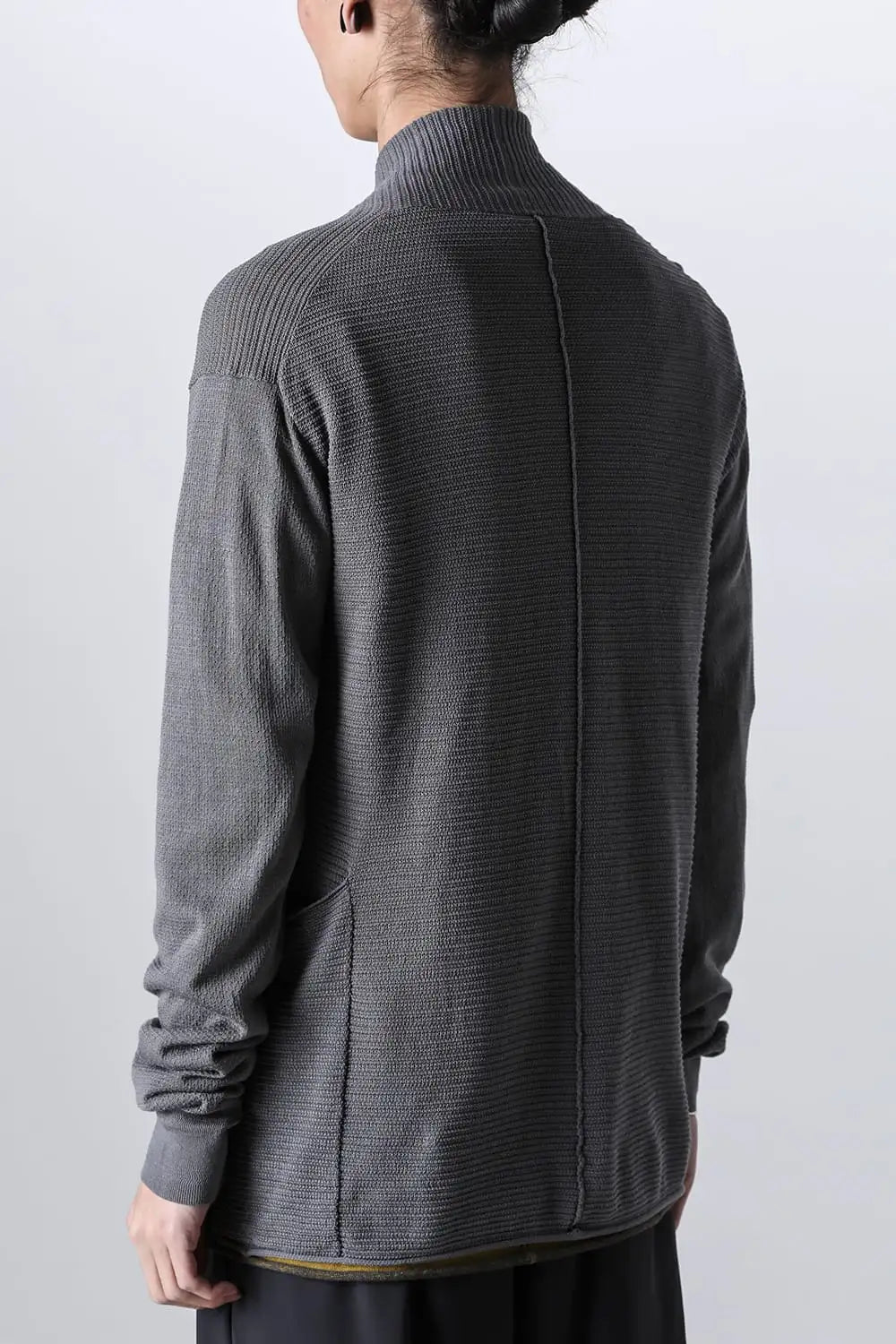 Knit cardigan cotton / linen / silk Gray