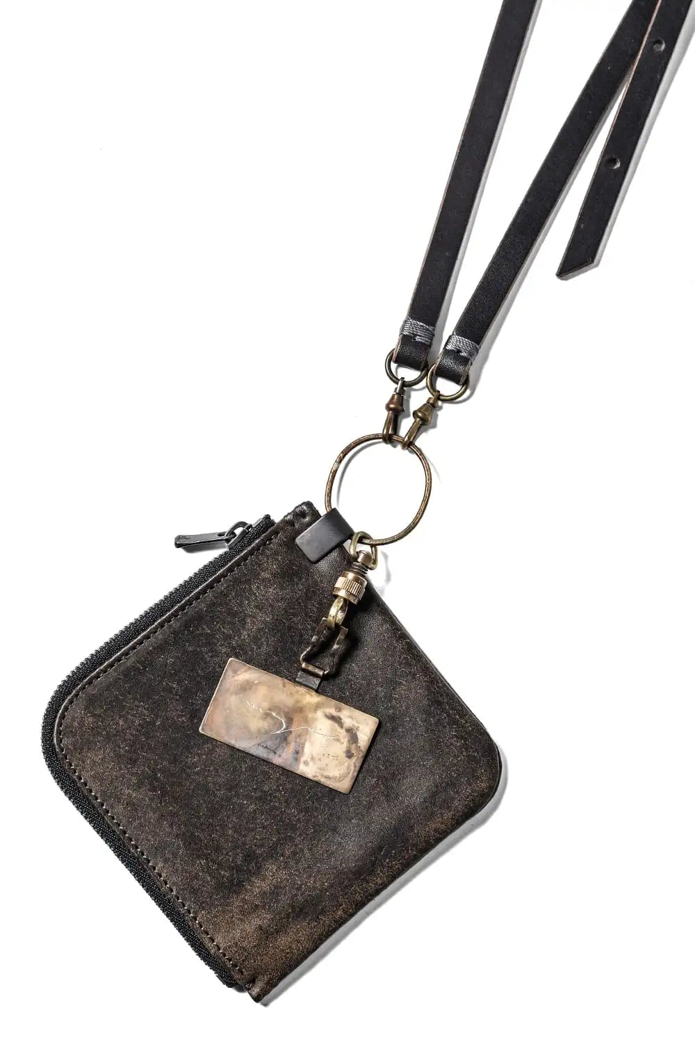 Phone Strap Conceria 800 oil bread Charcoal Gray