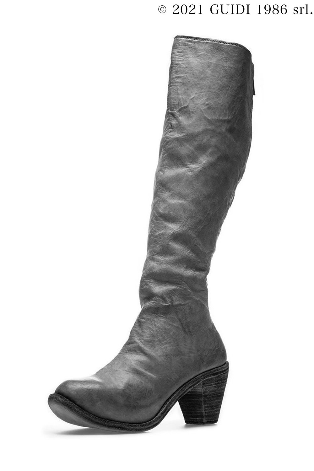 5010 - High Heel Back Zip Long Boots