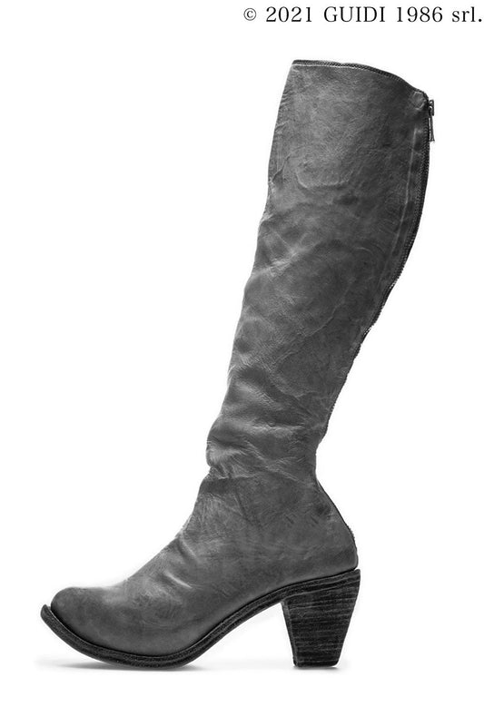 5010 - High Heel Back Zip Long Boots