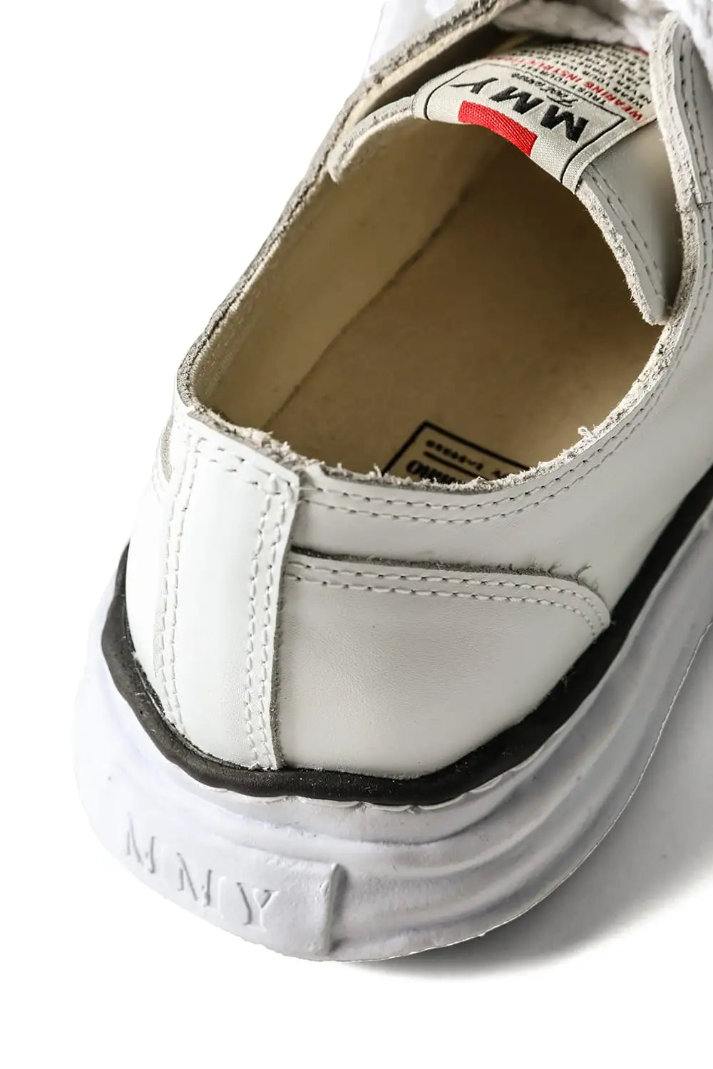 PETERSON leather low-top sneaker White