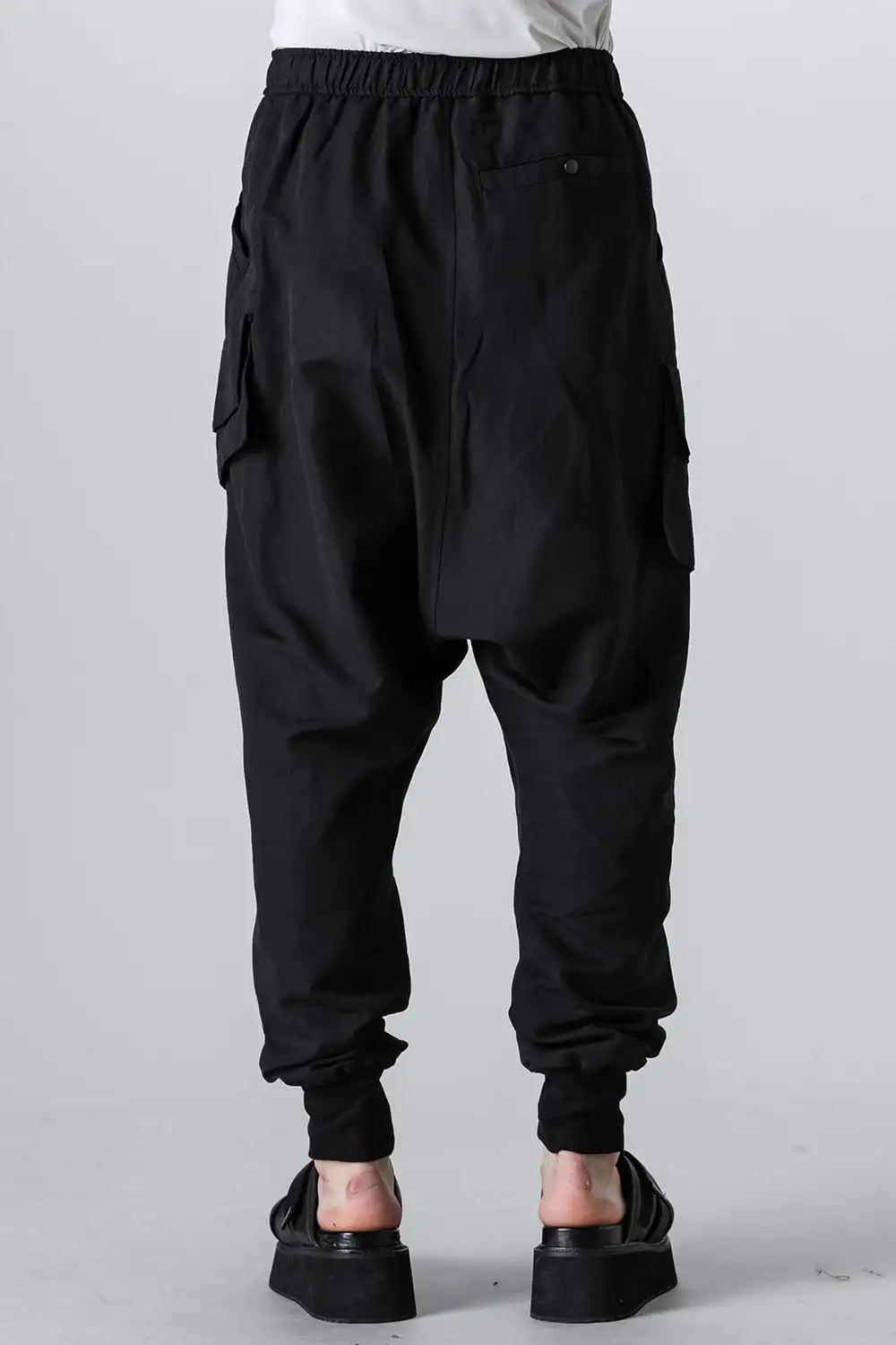 Cotton / Linen Poplin Cargo Crotch Pants