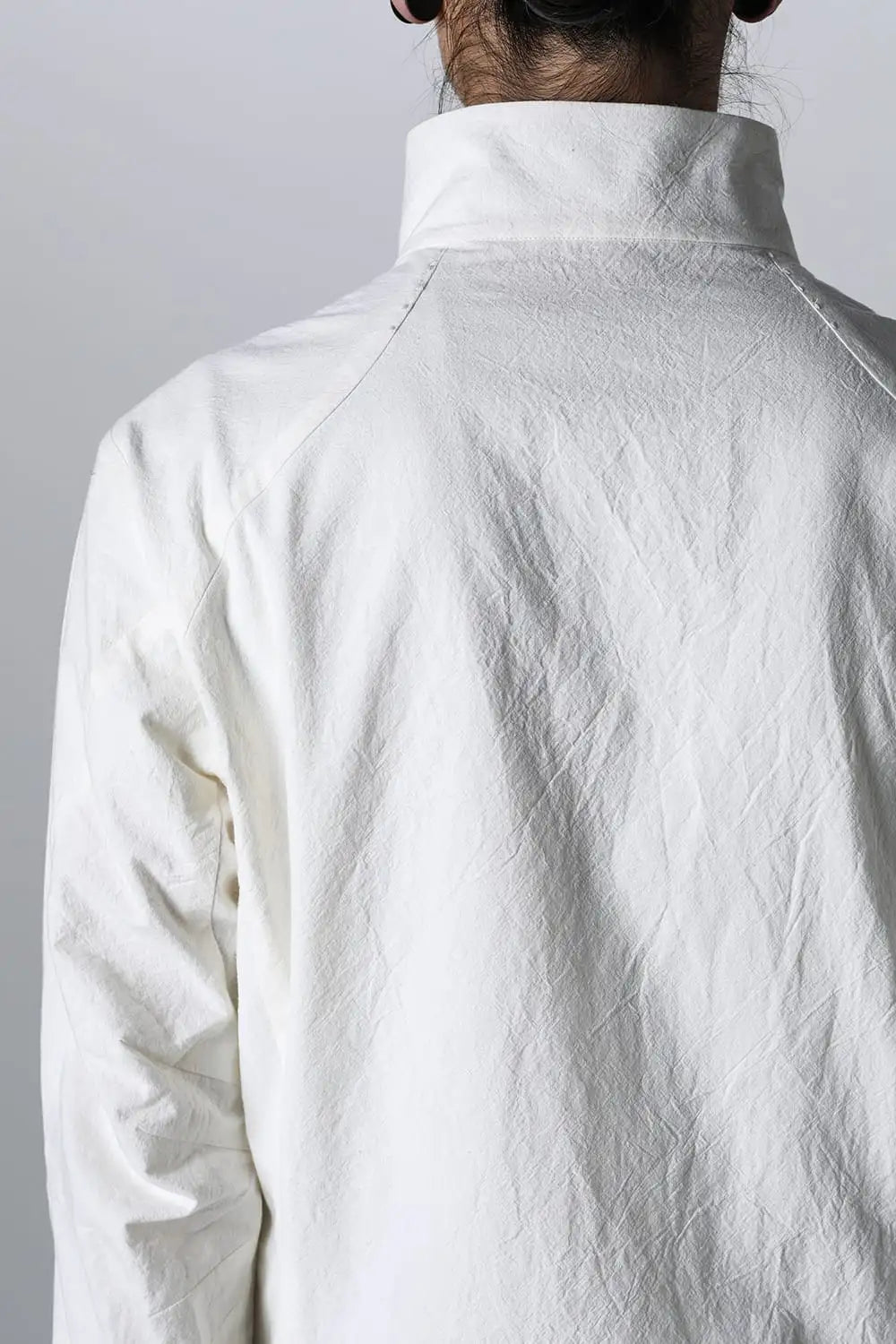 High neck shirt cotton / hemp