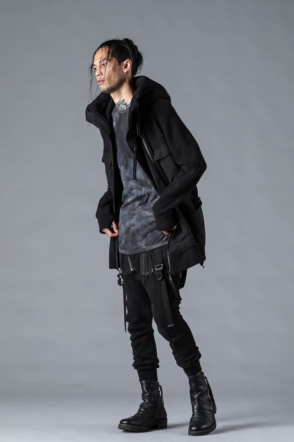 Honeycomb Cotton Tactical Hooded Jacket