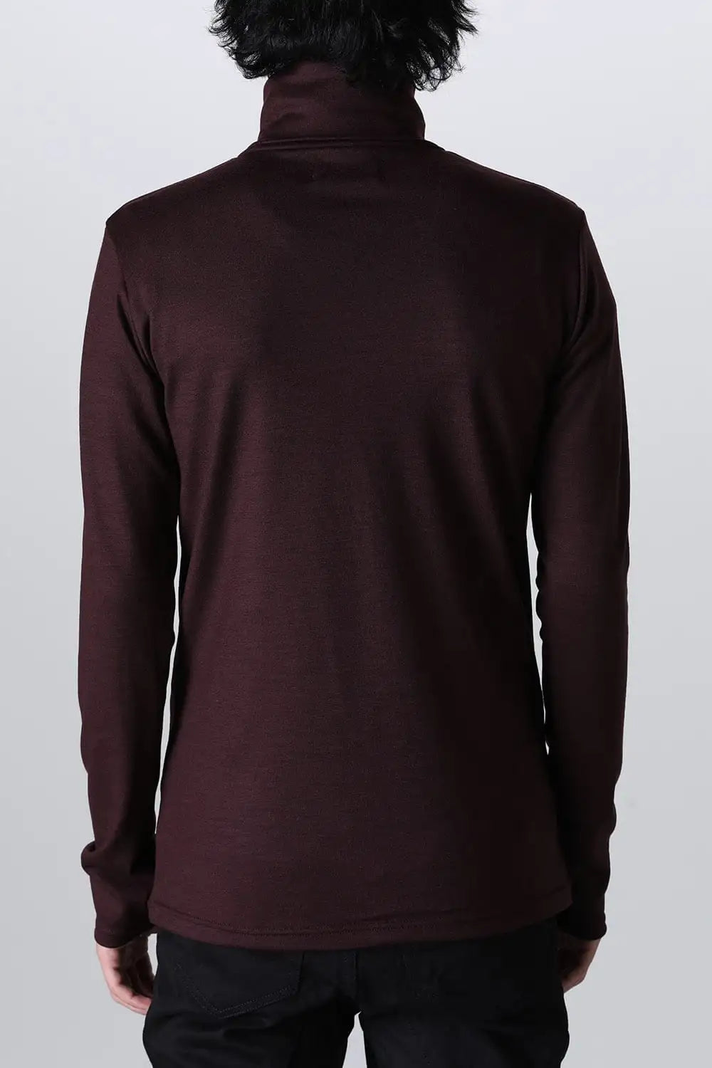 Washable Wool Turtle Neck Bordeaux