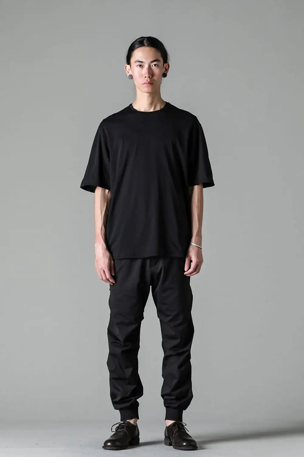 Short sleeve high gauge jersey Black