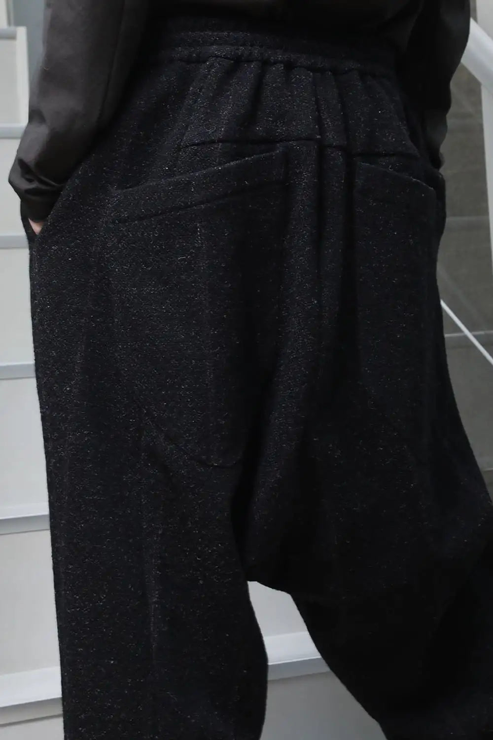 Relaxed pants Shetland wool