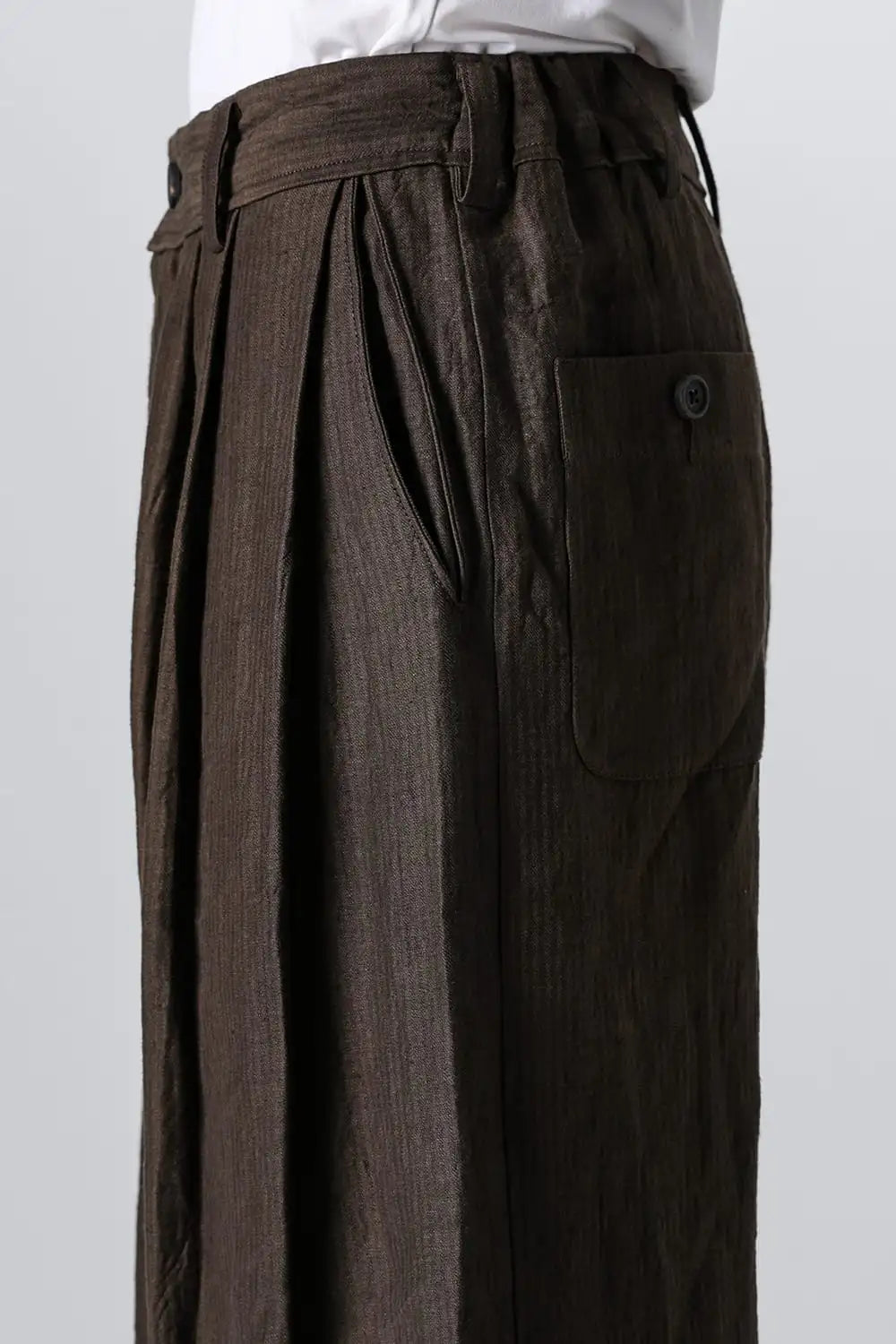 プレーテッドエクストラワイドレッグトラウザーズ