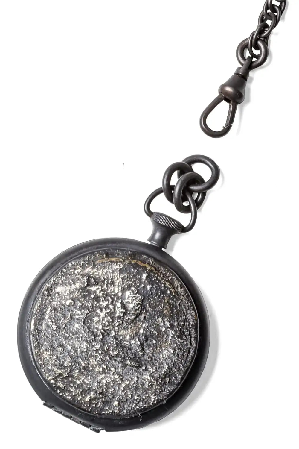 Meteoritic Texture Pocket Watch Style Pendent 04