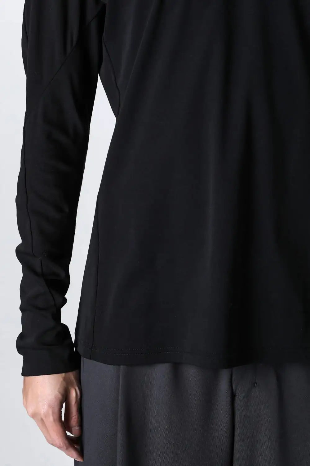 ロングスリーブハイゲージジャージー Black