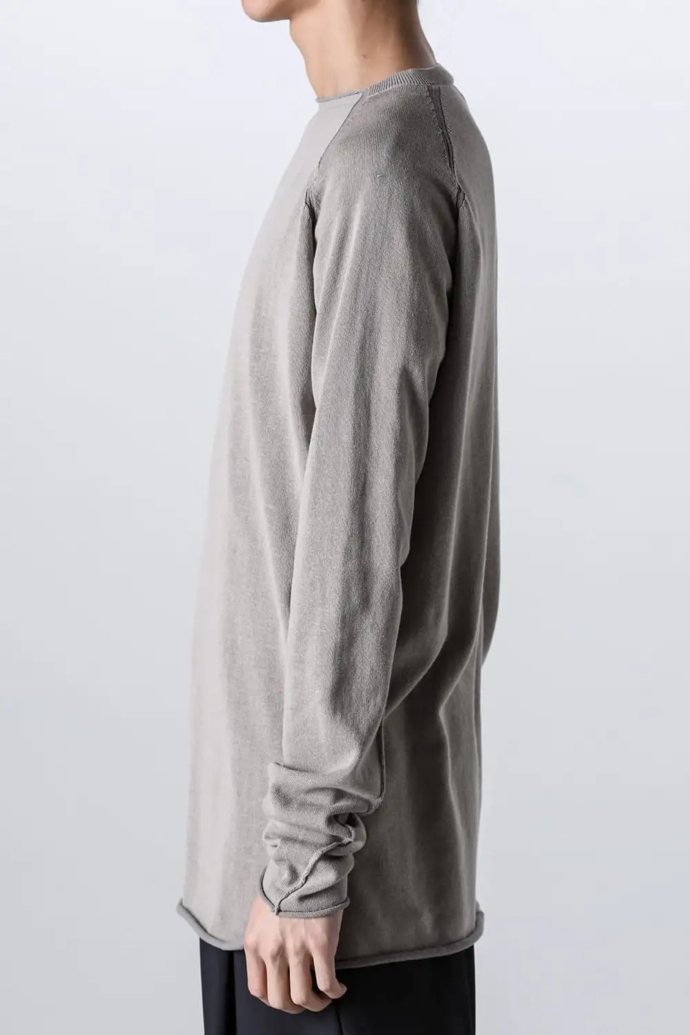 ロングスリーブハイツイストコットン Light Gray