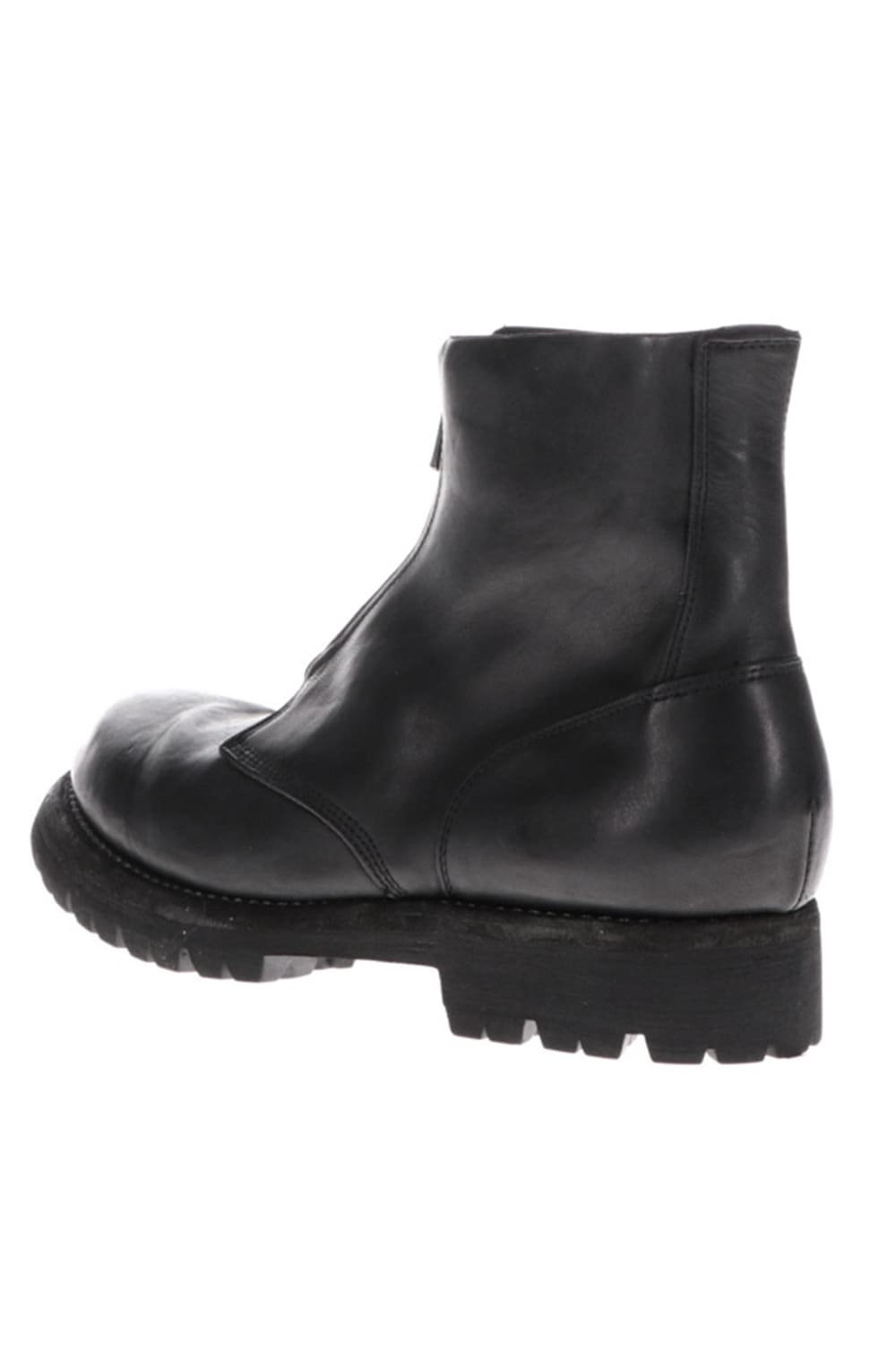 フロント ジップ ブーツ ビブラム ソール ホース クラッタ フルグレイン レザー