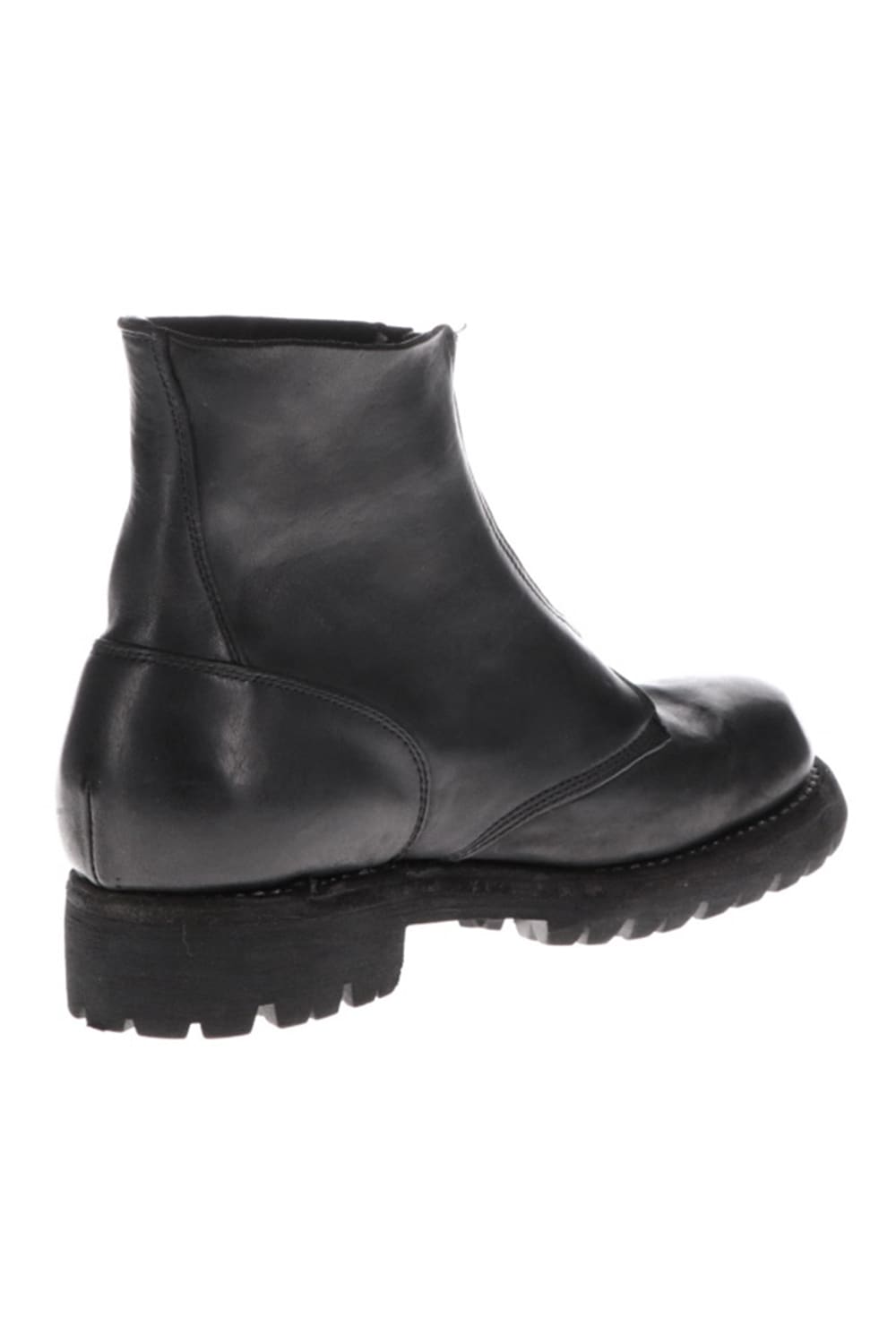 フロント ジップ ブーツ ビブラム ソール ホース クラッタ フルグレイン レザー