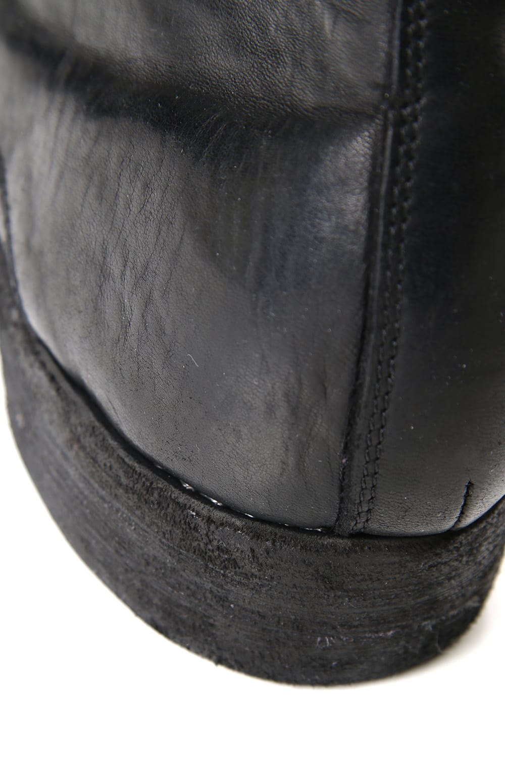 Military Lace Up Boots - Horse Full Grain Leather Black