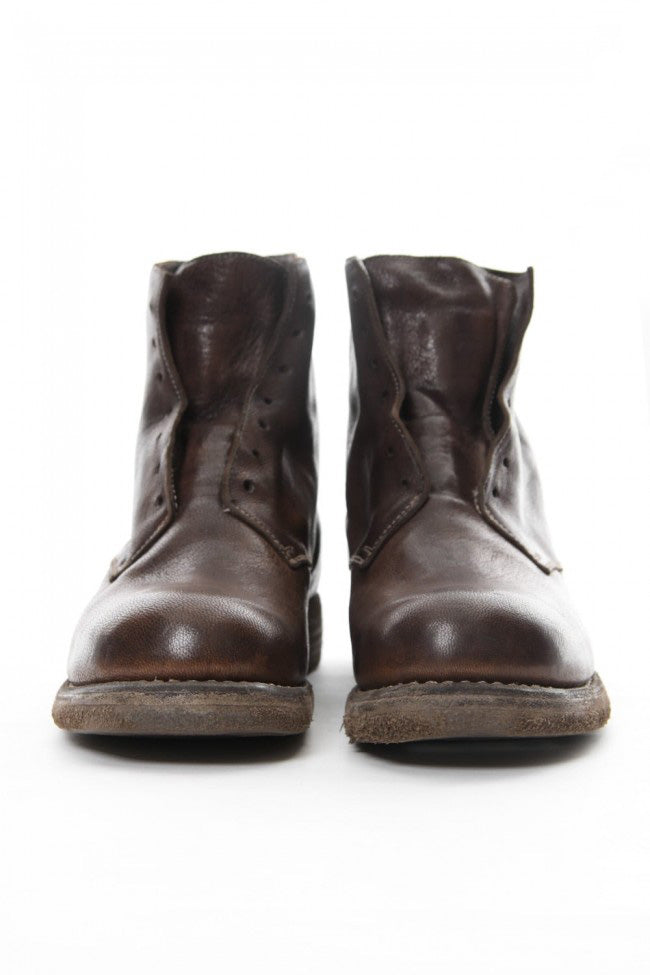 Military Lace Up Boots Double Sole - 5305N - Goat Full Grain Leather