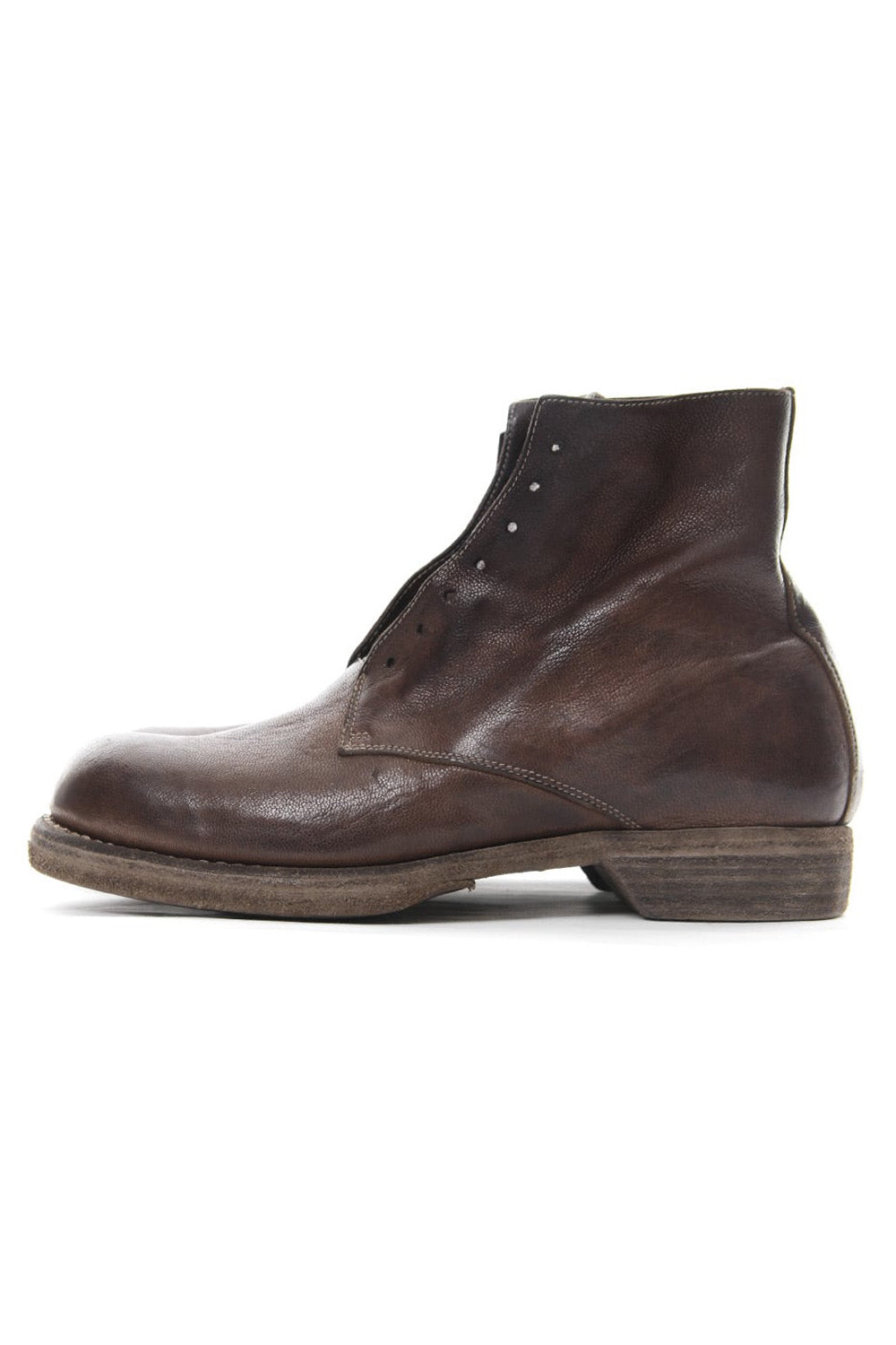 Military Lace Up Boots Double Sole - 5305N - Goat Full Grain Leather