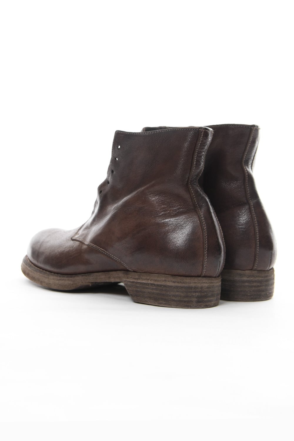 Military Lace Up Boots Double Sole - 5305N - Goat Full Grain Leather