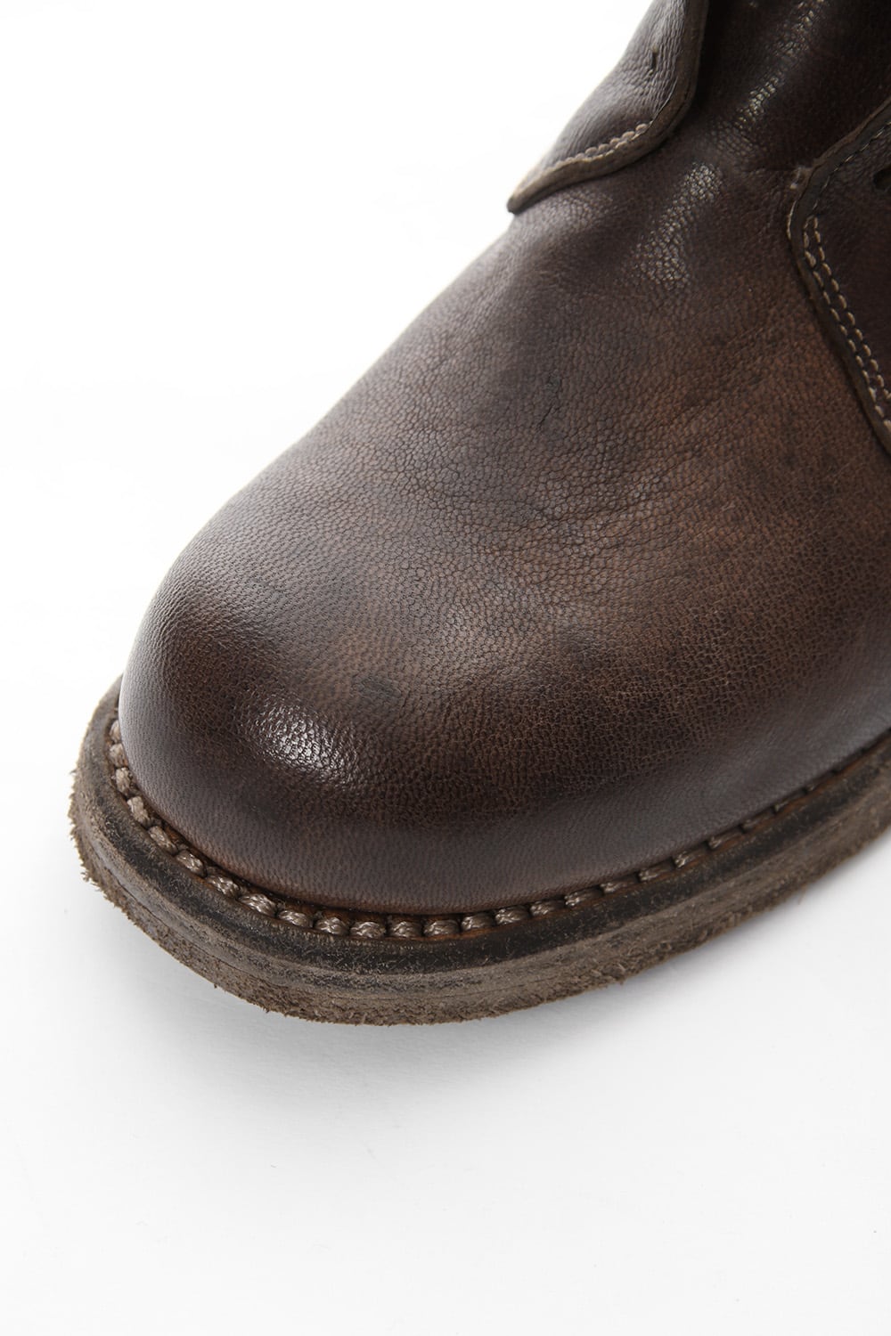 Military Lace Up Boots Double Sole - 5305N - Goat Full Grain Leather