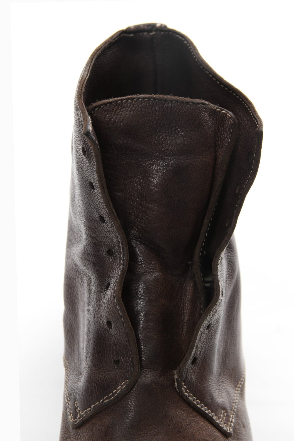 Military Lace Up Boots Double Sole - 5305N - Goat Full Grain Leather