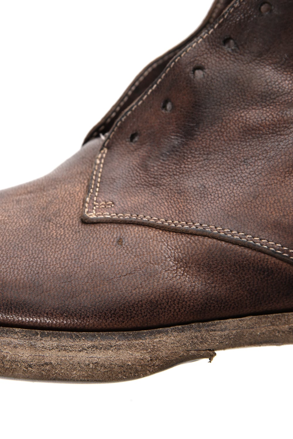 Military Lace Up Boots Double Sole - 5305N - Goat Full Grain Leather