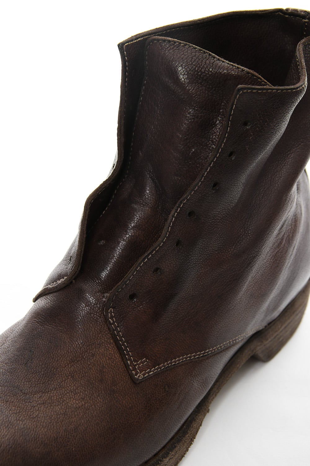 Military Lace Up Boots Double Sole - 5305N - Goat Full Grain Leather