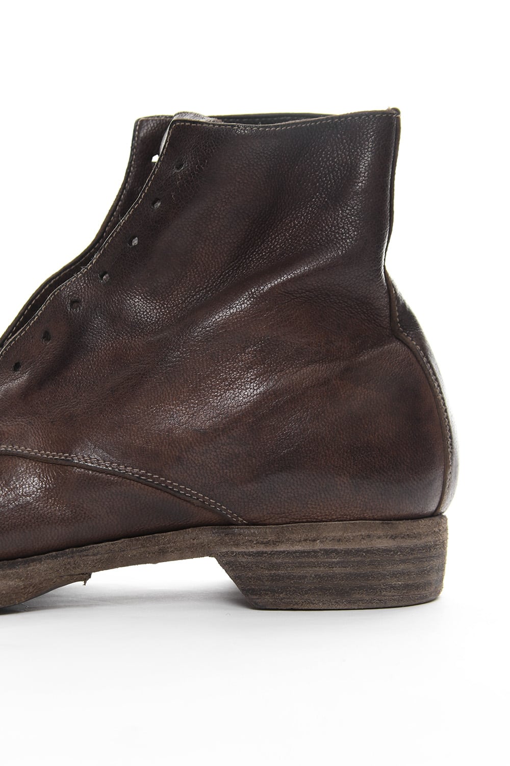 Military Lace Up Boots Double Sole - 5305N - Goat Full Grain Leather