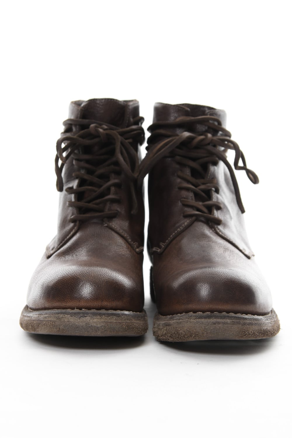 Military Lace Up Boots Double Sole - 5305N - Goat Full Grain Leather