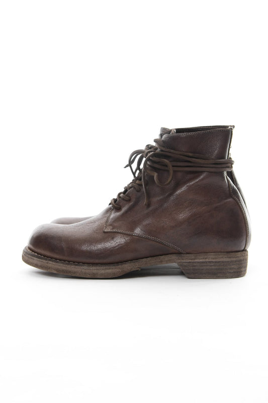 Military Lace Up Boots Double Sole - 5305N - Goat Full Grain Leather